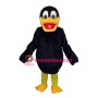 Long Wool Black Duck Mascot Adult Costume