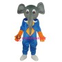 Blue Elephant Mascot Adult Costume