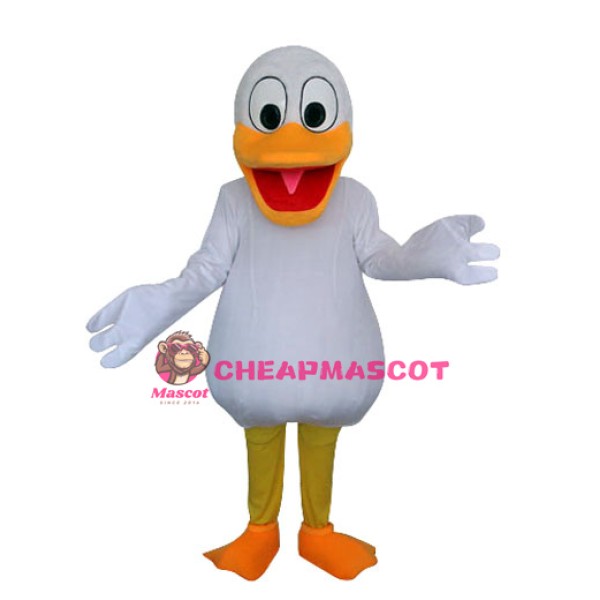 White Duck Mascot Adult Costume