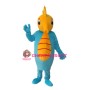 Seahorse costume blue seahorse mascot for adult costume full-fle