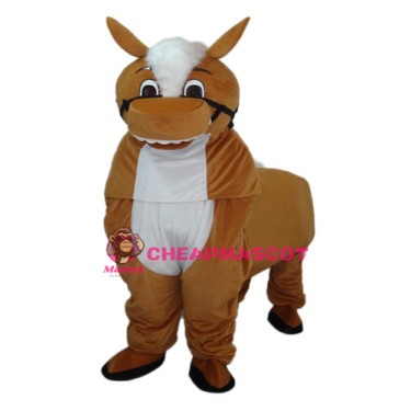 Small Brown Horse Mascot Adult Costume
