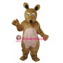 Long Hair brown Kangaroo Mascot Adult Costume