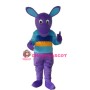 Purple Kangaroo Mascot Adult Costume