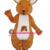Yellow Kangaroo Mascot Adult Costume