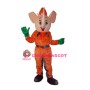 Orange Elephant Mascot Adult Costume