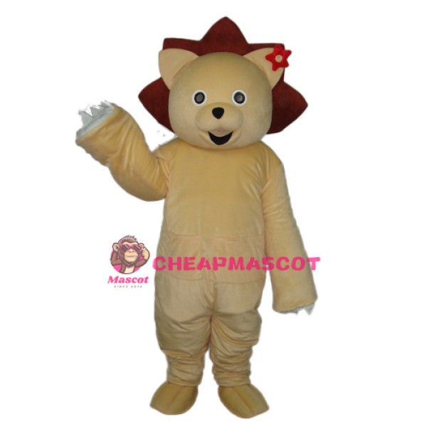 Golden Lion Mascot Adult Costume