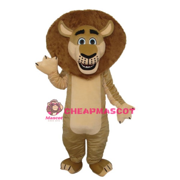 Lion in Madagascar Mascot Adult Costume