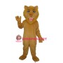 Old Brown Lion Mascot Adult Costume
