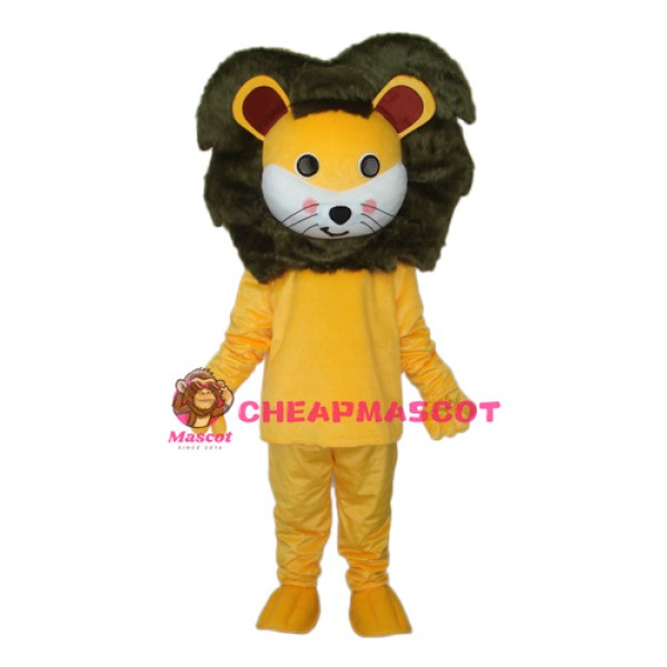 Small Yellow Lion Mascot Adult Costume