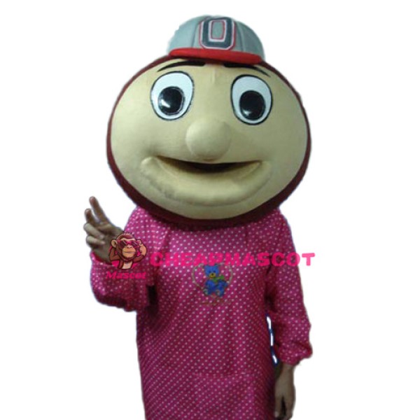 Baseball Monkey Head Mascot Adult Costume