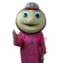 Baseball Monkey Head Mascot Adult Costume