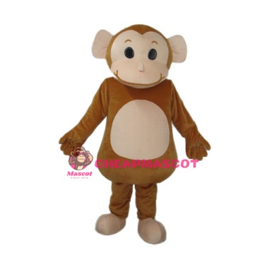Big Head Monkey Mascot Adult Costume
