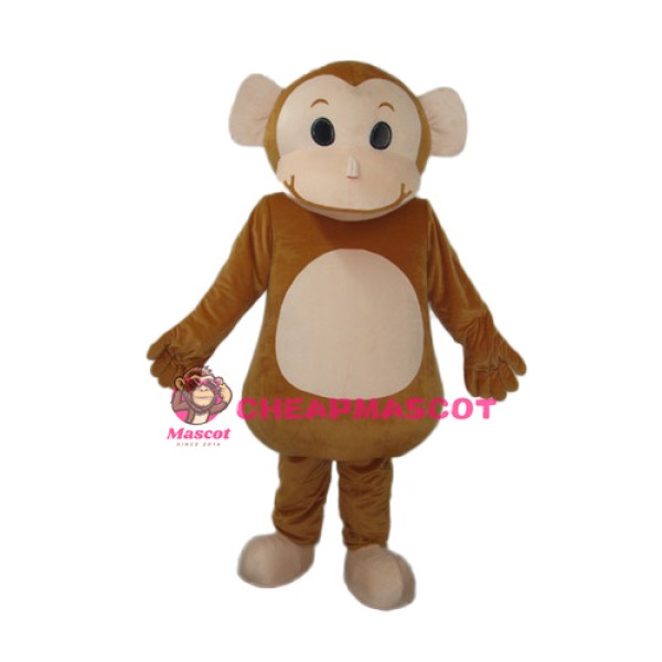 Big Head Monkey Mascot Adult Costume