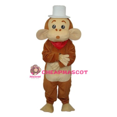 Cap Monkey Mascot Adult Costume