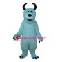 Coral Velvet Blue Sulley Mascot Adult Costume