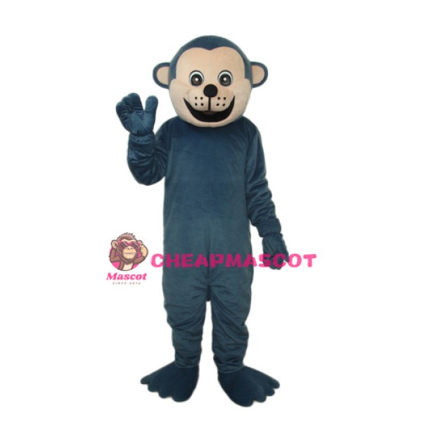 Dark Blue Gorilla Mascot Adult Costume