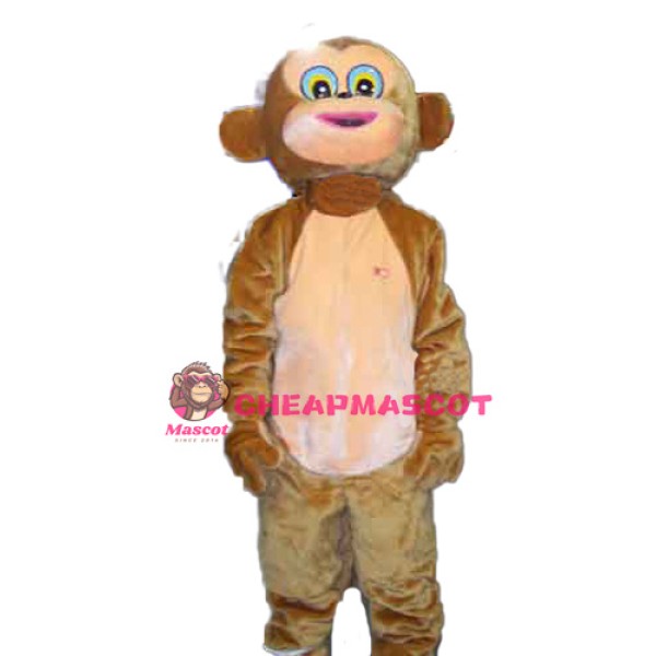 Happy Monkey Mascot Adult Costume