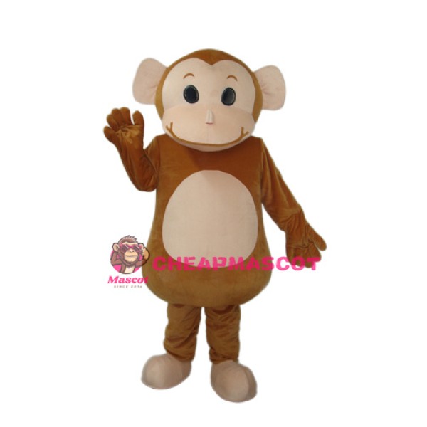 New Little Brown Monkey Mascot Adult Costume