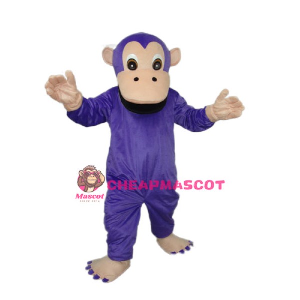 Purple Gorilla Mascot Adult Costume