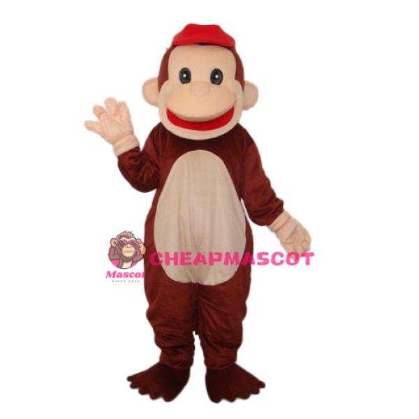 Revised Happy Monkey Mascot Adult Costume