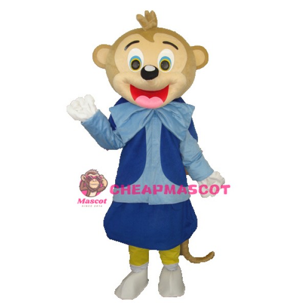 Smart Monkey Adult Mascot Costume