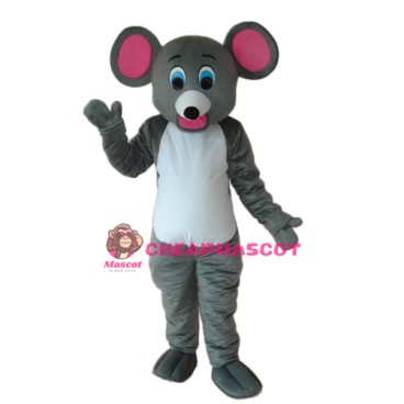 Little Grey Mouse Mascot Adult Costume