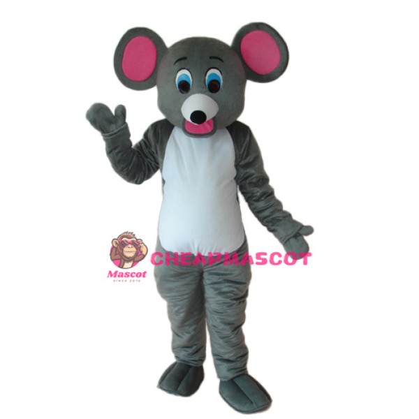 Little Grey Mouse Mascot Adult Costume