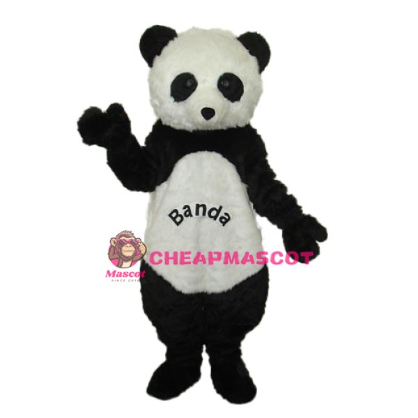 Giant Panda with letters Mascot Adult Costume
