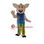 Cocoa Male Pig Mascot Adult Costume