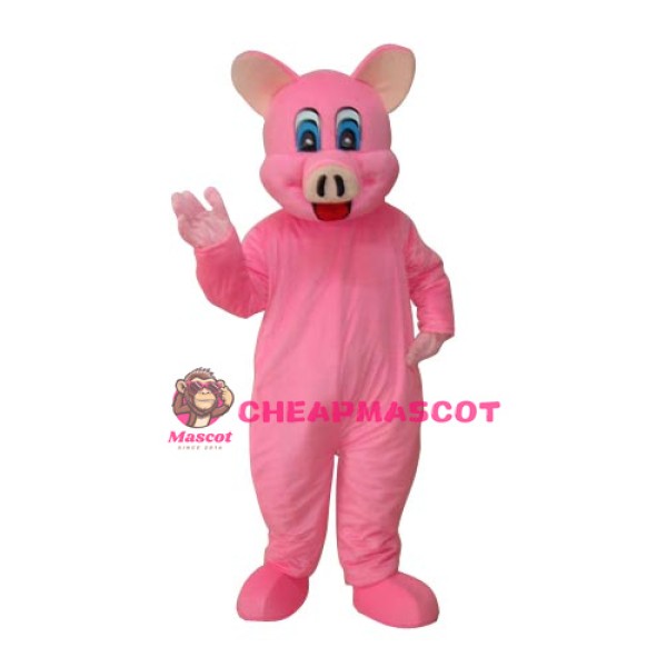 Pink Pig Mascot Adult Costume