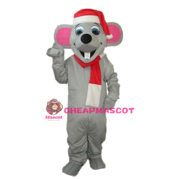 Christmas Mouse Mascot Adult Costume
