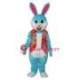 Blue Rabbit in Red Vest Mascot Adult Costume