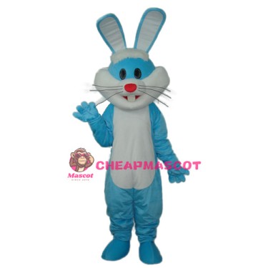 Blue Rabbit Mascot Adult Costume