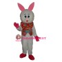 Furry Face Rabbit Mascot Adult Costume