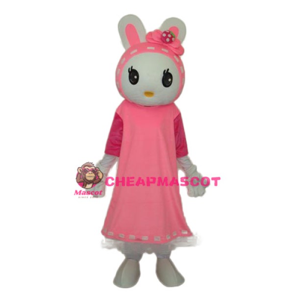 Miss Rabbit Mascot Adult Costume