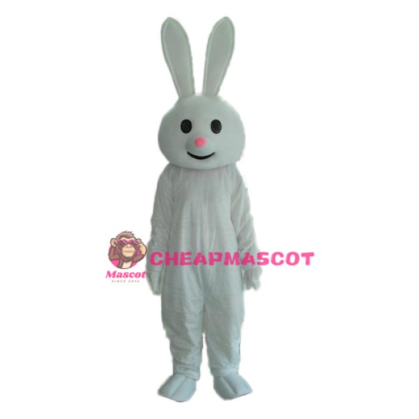 Pink Nose Rabbit Mascot Adult Costume