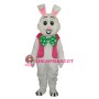 Pink Vest Rabbit Mascot Adult Costume
