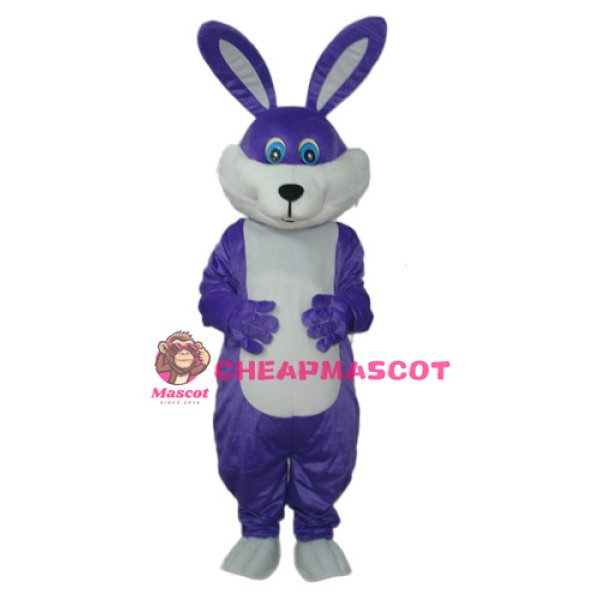 Purple Rabbit Mascot Adult Costume