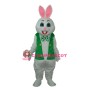 Rabbit with Green Vest Mascot Adult Costume