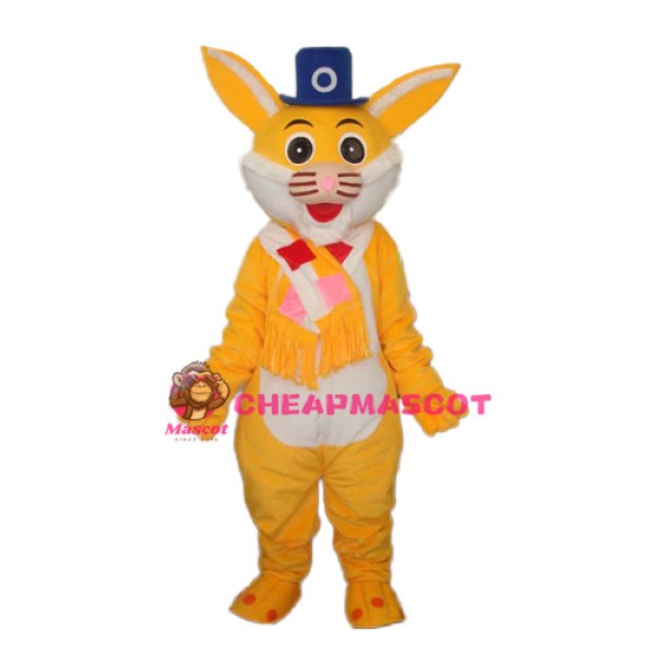 Yellow Rabbit Mascot Adult Costume