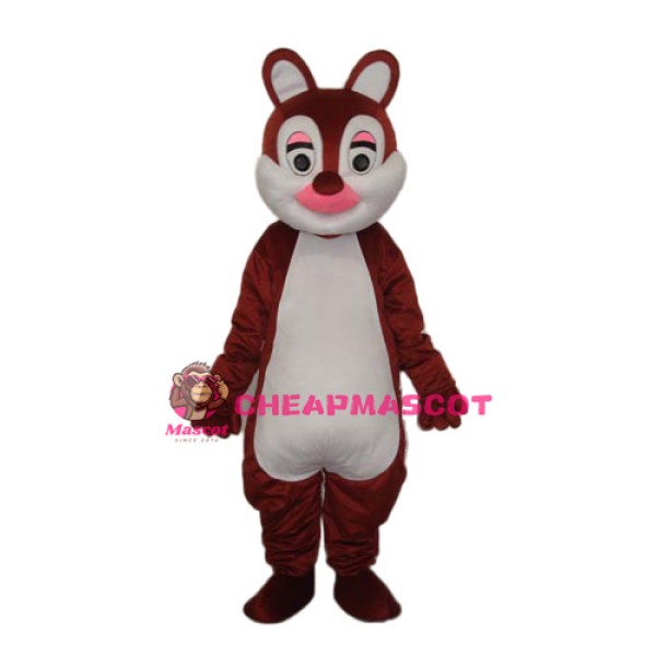 Pink Nose Squirrels Mascot Adult Costume