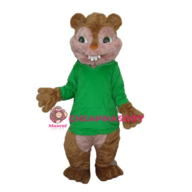 Theodore Chipmunk Mascot Adult Costume