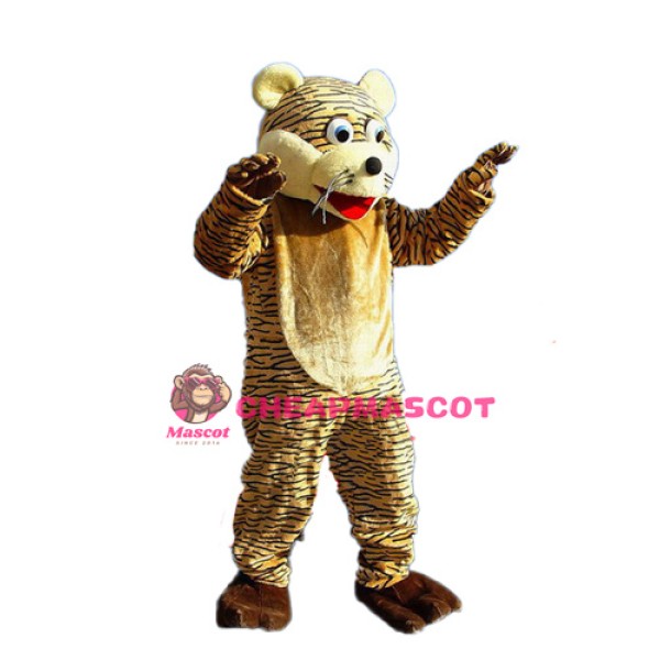Lucky Tiger Mascot Adult Costume
