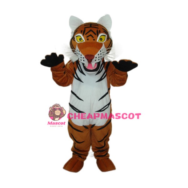2nd Version Brown Tiger Mascot Adult Costume