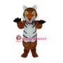 2nd Version Brown Tiger Mascot Adult Costume