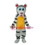 Colorful Tiger Mascot Adult Costume