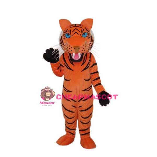Red Brown Tiger Mascot Adult Costume