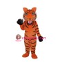 Red Brown Tiger Mascot Adult Costume
