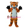 Orange Tiger Mascot Adult Costume