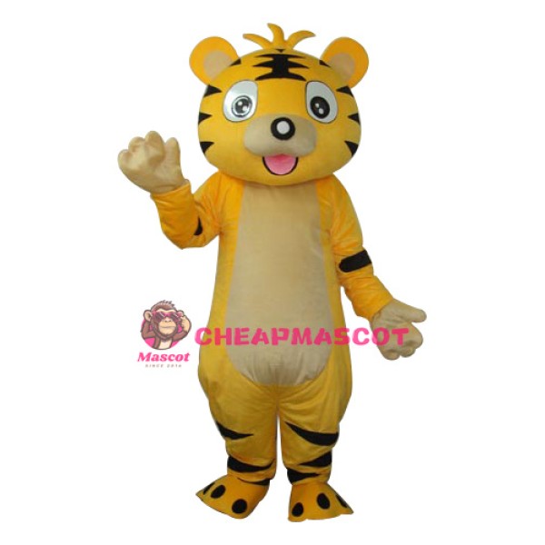 Small Tiger Mascot Adult Costume